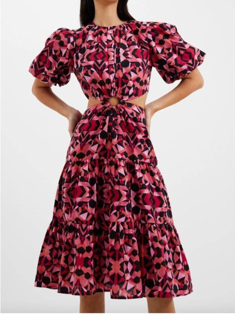 Felicity Cotton Cutout Midi Dress